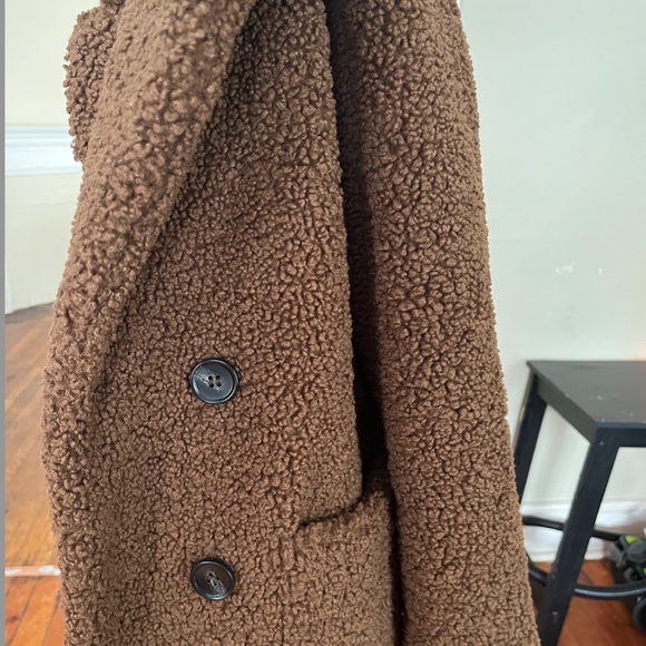 Brown Fluffy Teddy Jacket - Picture 2 of 4